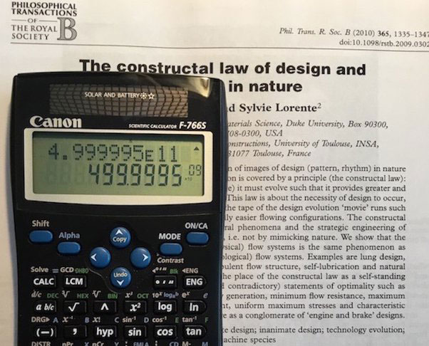 What does e mean in a calculator